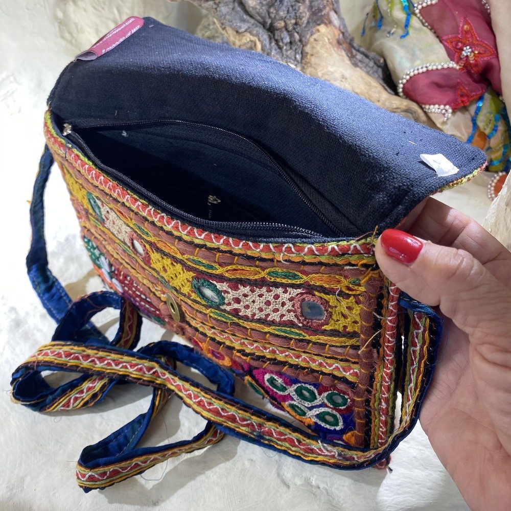 RABARI pochette / tracolla COIN con monete VINTAGE - DIL – immagine3