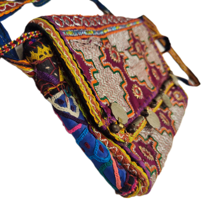RABARI pochette / tracolla con monete VINTAGE - RADA