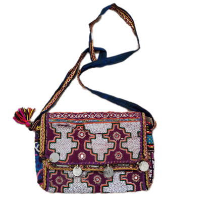 RABARI pochette / tracolla con monete VINTAGE - RADA