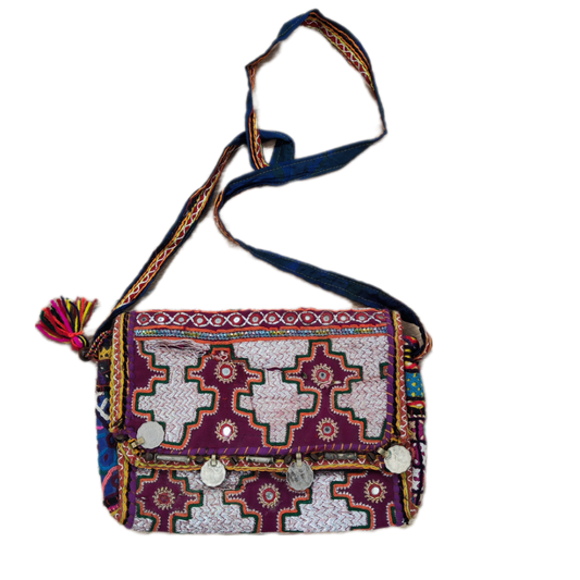 RABARI pochette / tracolla con monete VINTAGE - RADA