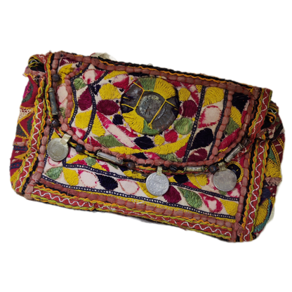 RABARI pochette / tracolla con monete VINTAGE - RINA