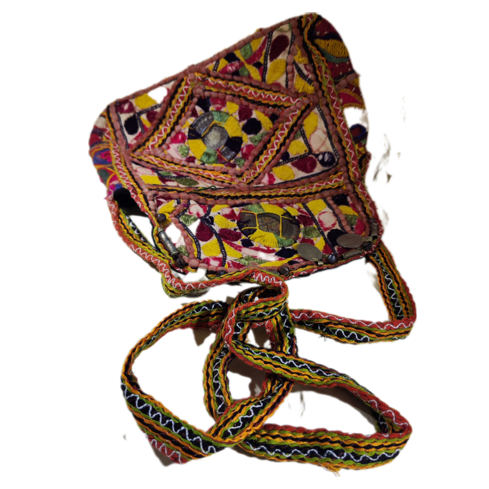 RABARI pochette / tracolla con monete VINTAGE - RINA