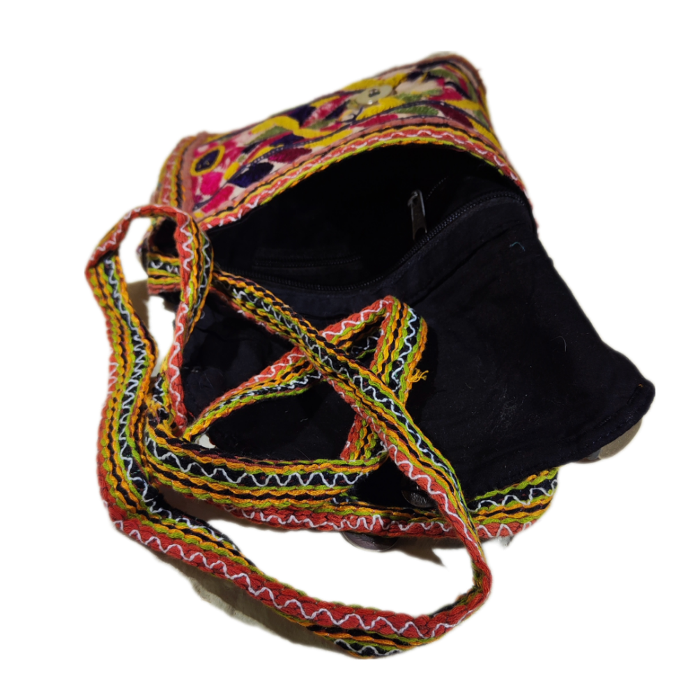 RABARI pochette / tracolla con monete VINTAGE - RINA