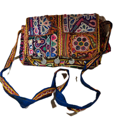 RABARI pochette / tracolla con monete VINTAGE - VALA
