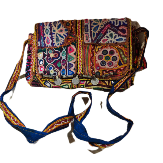 RABARI pochette / tracolla con monete VINTAGE - VALA
