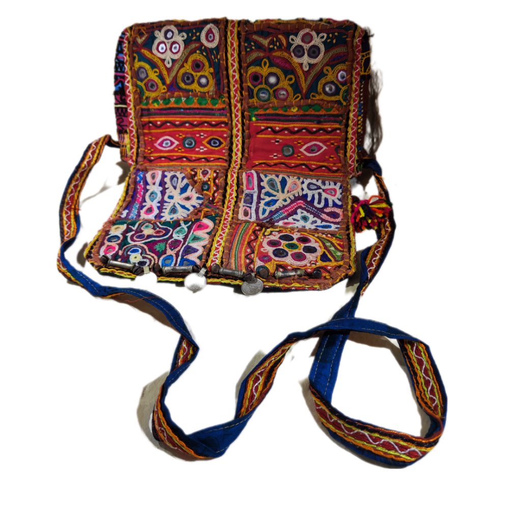 RABARI pochette / tracolla con monete VINTAGE - VALA