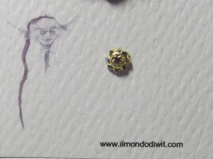 Orecchino da naso in oro 18 fiore 5 mm - VIDAVALUR – immagine2