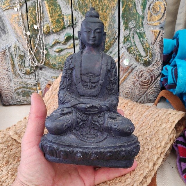 Statua Buddha nero | Statue divinitá – immagine3