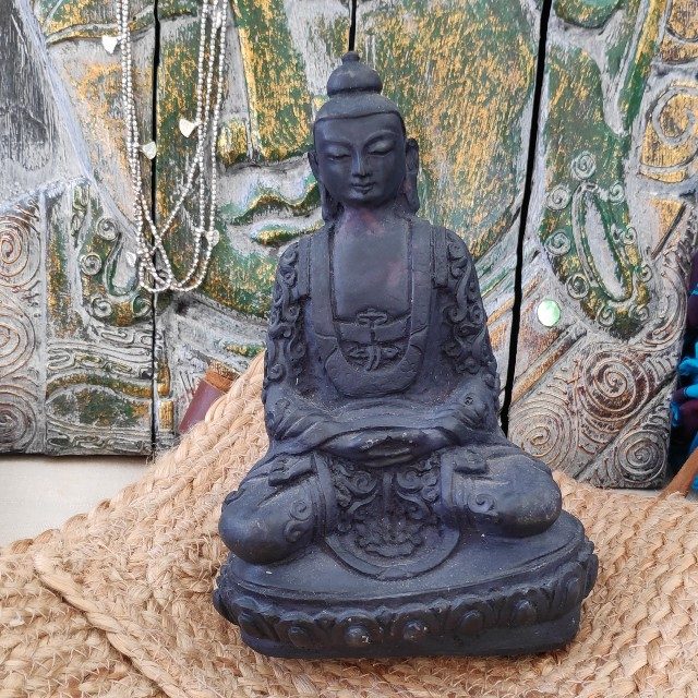 Statua Buddha nero | Statue divinitá – immagine1