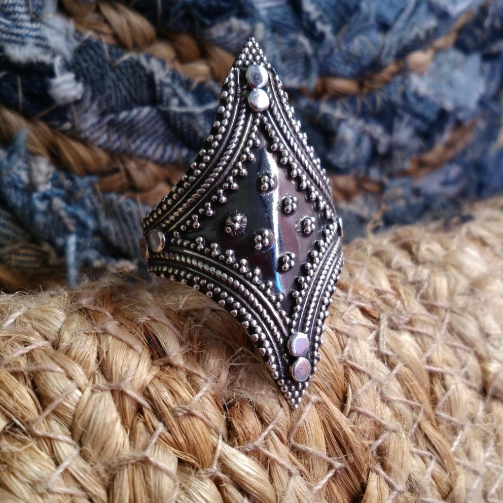 ANELLO etnico DAMINI in argento 925 ANELLO artigianale | ANELLO ARGENTO Contenuti multimediali 5 di 5