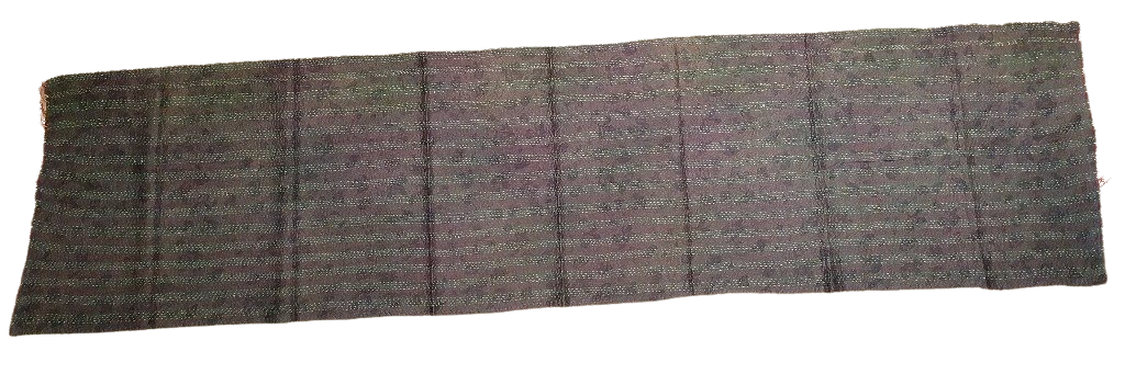 Sciarpa KANTHA con tessuti vintage misto seta ricamo a mano grigio - bronzo