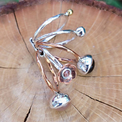 Anello a fascia in argento 925 con pietra - TIRUPATI – immagine5