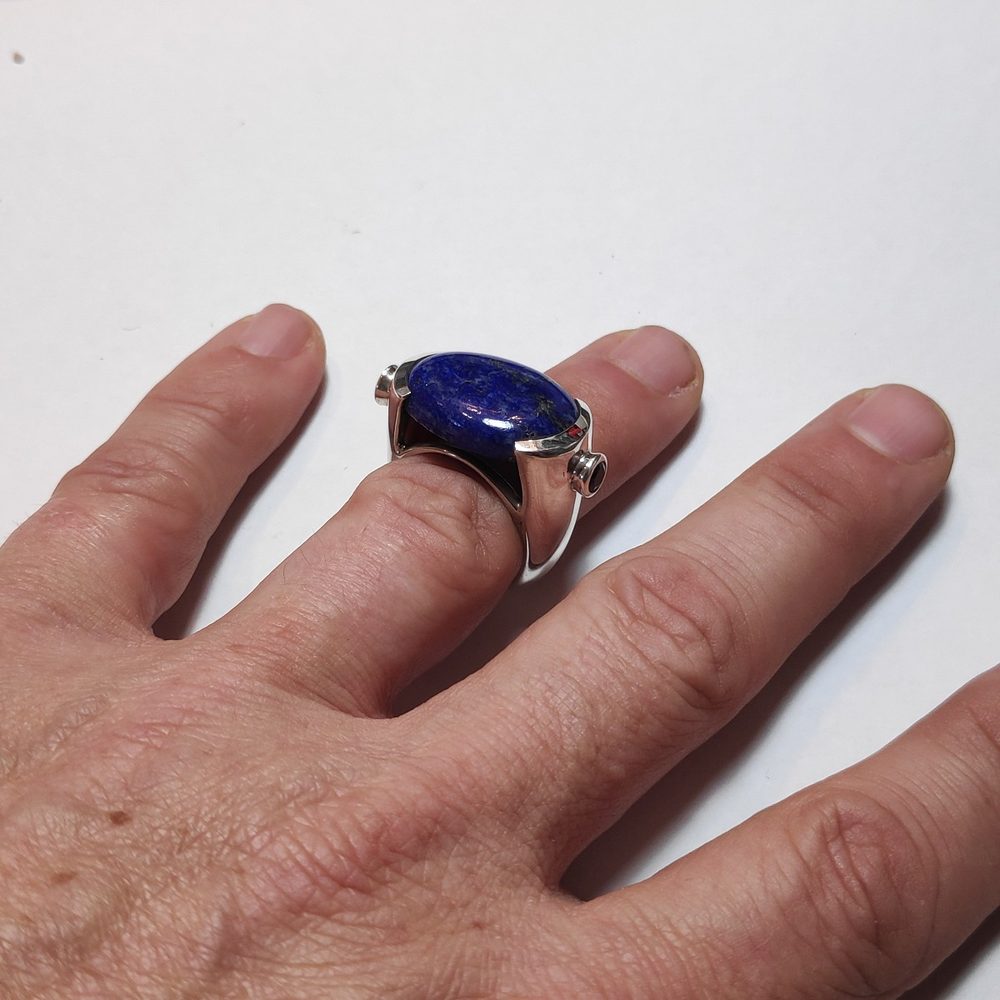 ANELLO argento con Lapislazzuli – immagine5