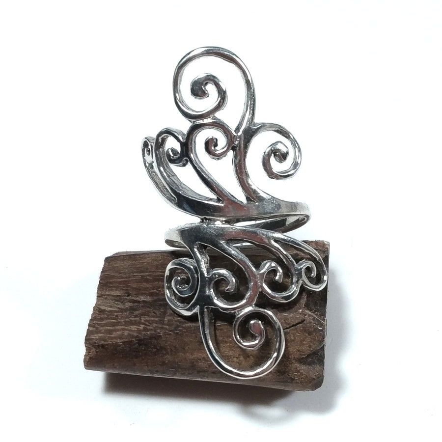 Anello fascia in argento 925 ANELLO artigianale | Spirale