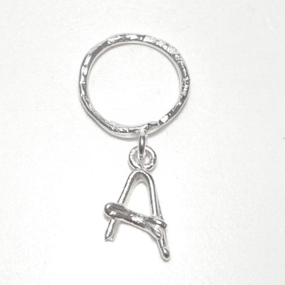 ANELLO PERSONALIZZATO con lettera in argento 925 anello artigianale – A