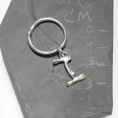 ANELLO PERSONALIZZATO con lettera in argento 925 anello artigianale – I