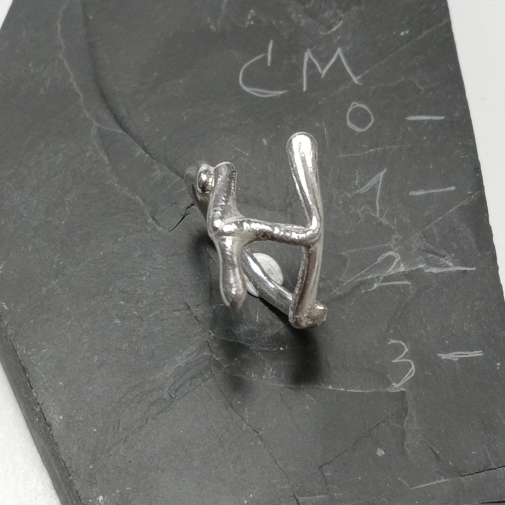 ANELLO PERSONALIZZATO con lettera in argento 925 anello artigianale – I