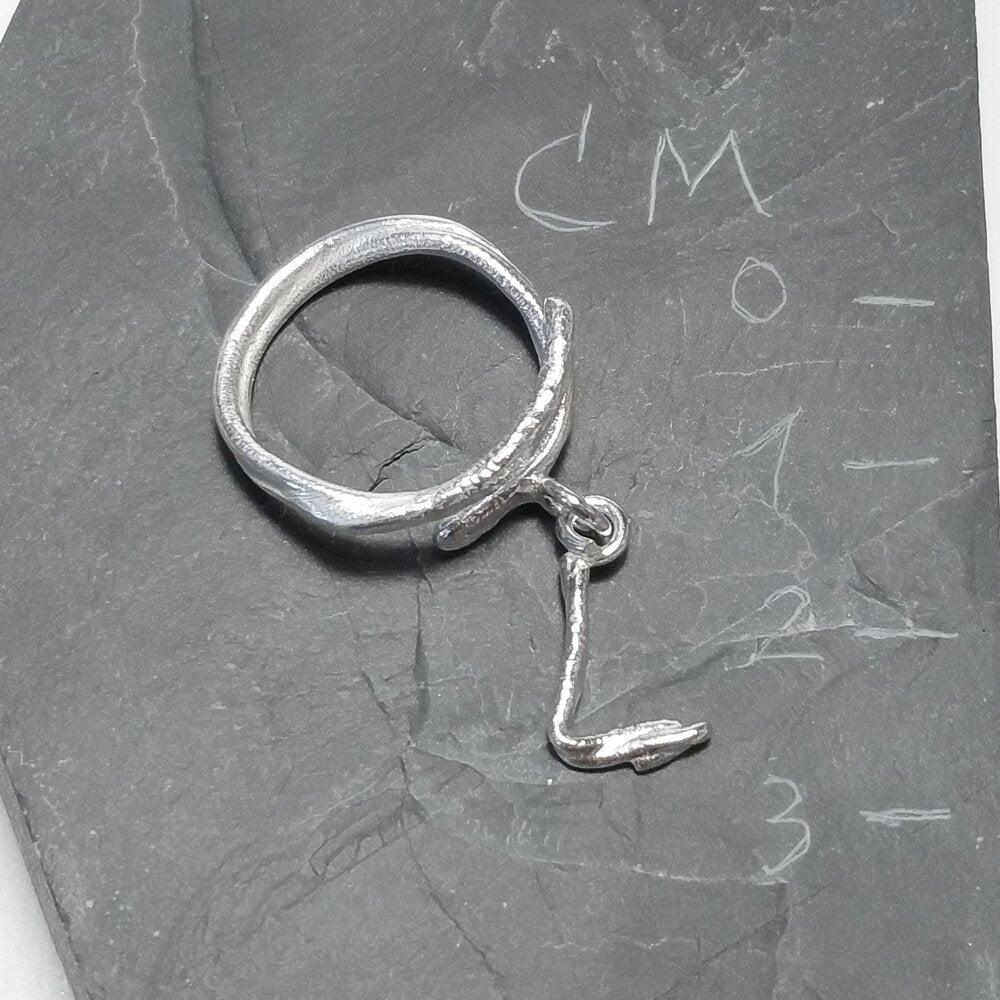 ANELLO PERSONALIZZATO con lettera in argento 925 anello artigianale – L