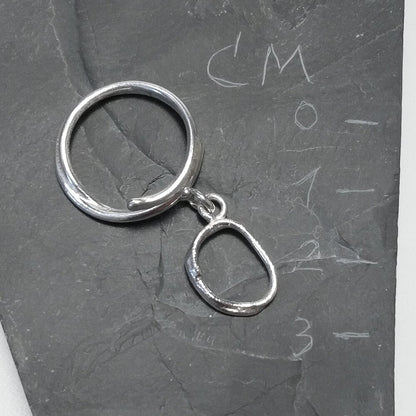 ANELLO PERSONALIZZATO con lettera in argento 925 anello artigianale – O