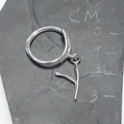 ANELLO PERSONALIZZATO con lettera in argento 925 anello artigianale – Y