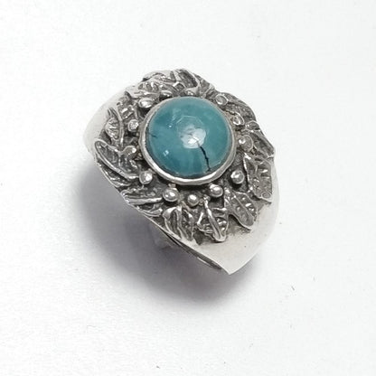 anello argento turchese