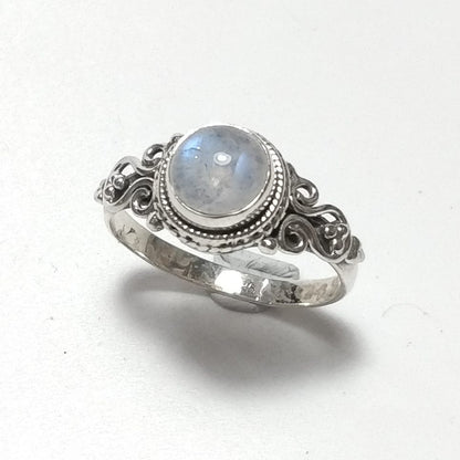 ANELLO artigianalein argento 925 con Pietra di Luna | GIOIELLI CON PIETRE