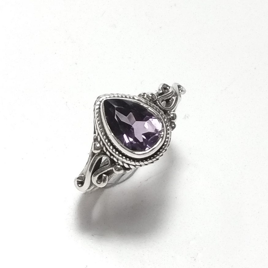 ANELLO artigianale in argento 925 - ametista