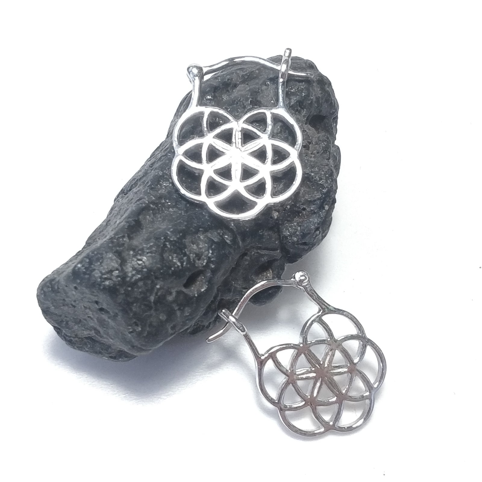 Orecchini in argento 925 Fiore della Vita - FLORES