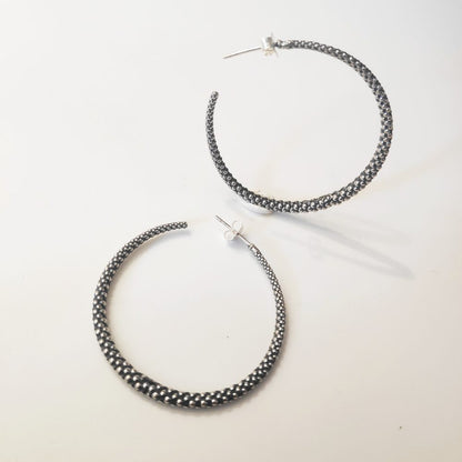 ORECCHINI a cerchio in argento 925 - DOT