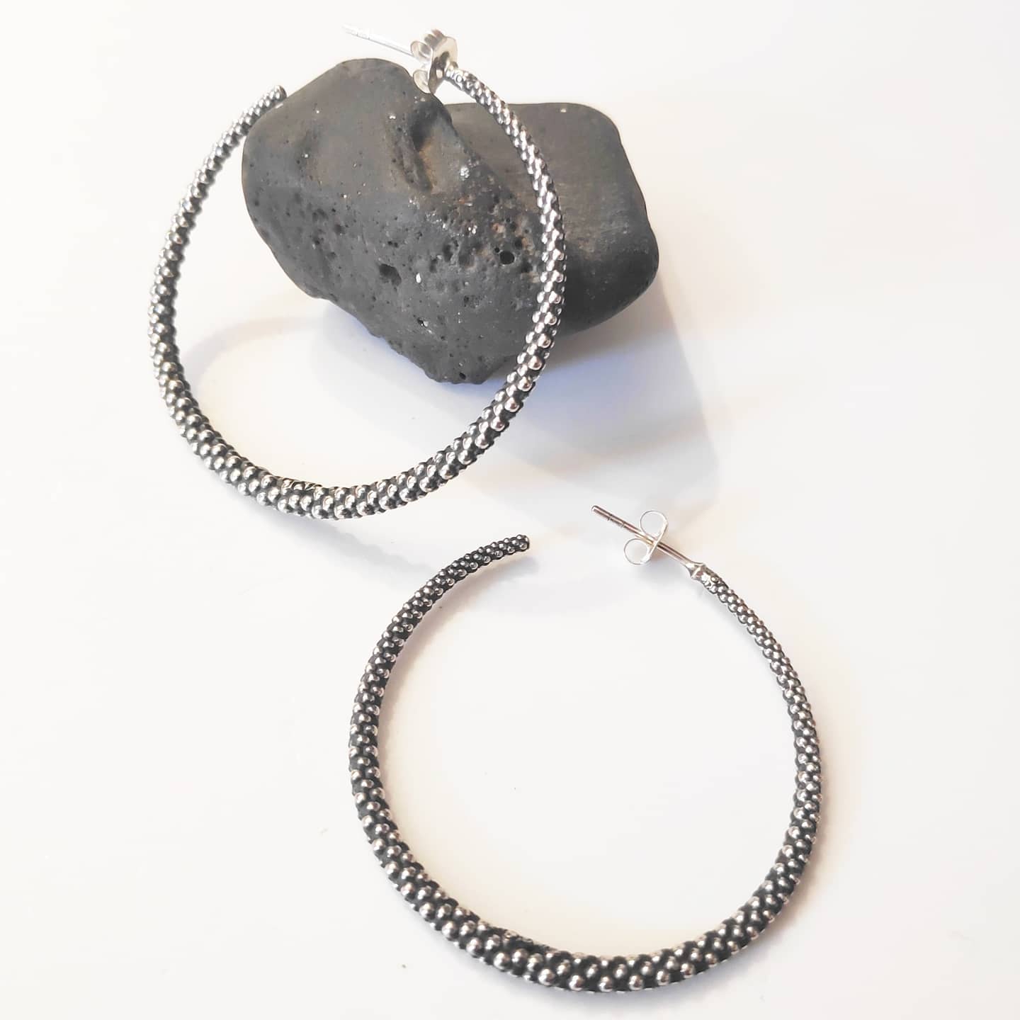 ORECCHINI a cerchio in argento 925 - DOT
