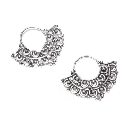 Orecchino - SEPTUM in argento 925 brunito - etnico