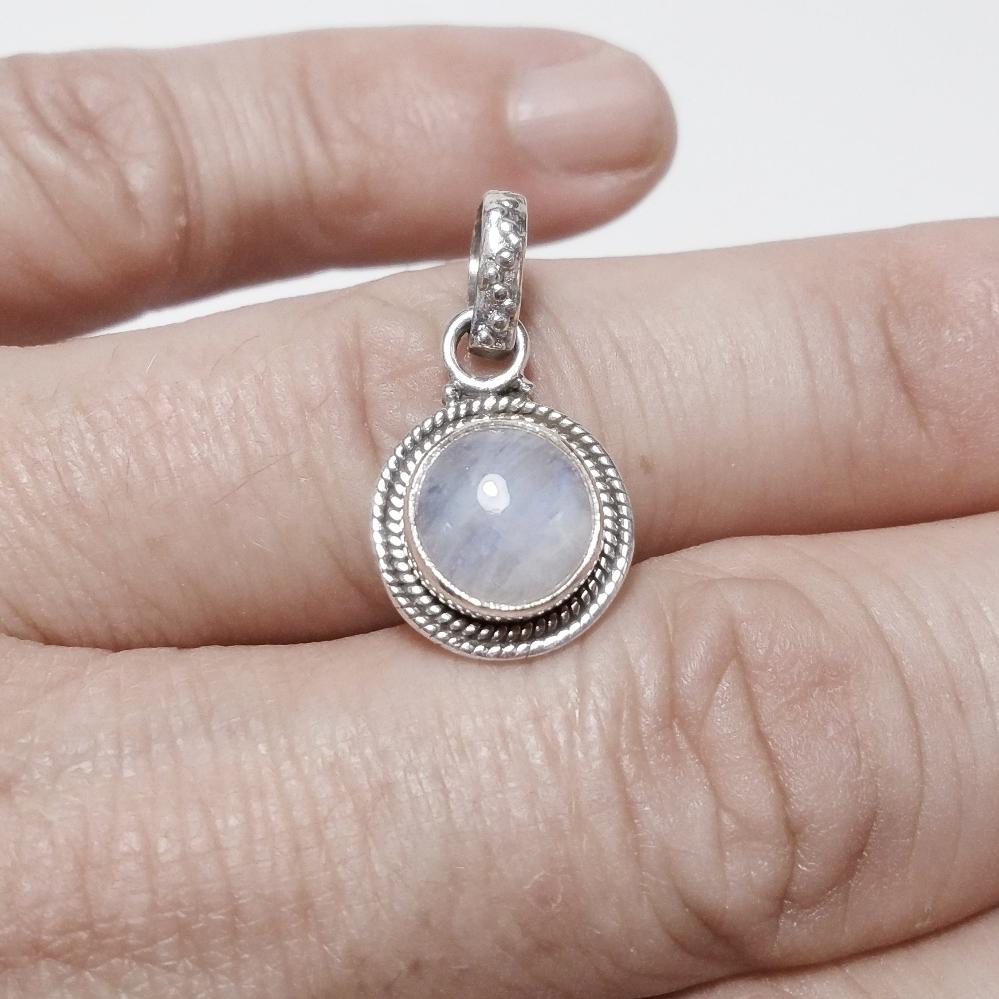 CIONDOLO pietra di luna - argento  925 
