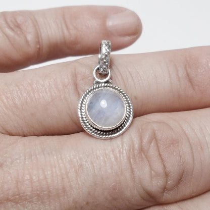 CIONDOLO pietra di luna - argento  925 