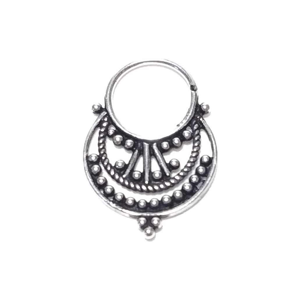 Orecchino - SEPTUM in argento 925 brunito - PIERCING
