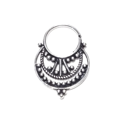 Orecchino - SEPTUM in argento 925 brunito - PIERCING
