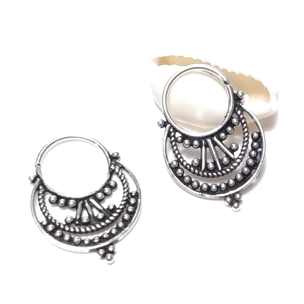 Orecchino - SEPTUM in argento 925 brunito - PIERCING