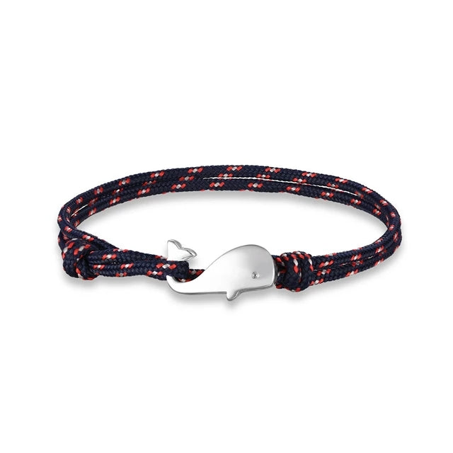 Bracciale BALENA con cima da vela | salva le balene