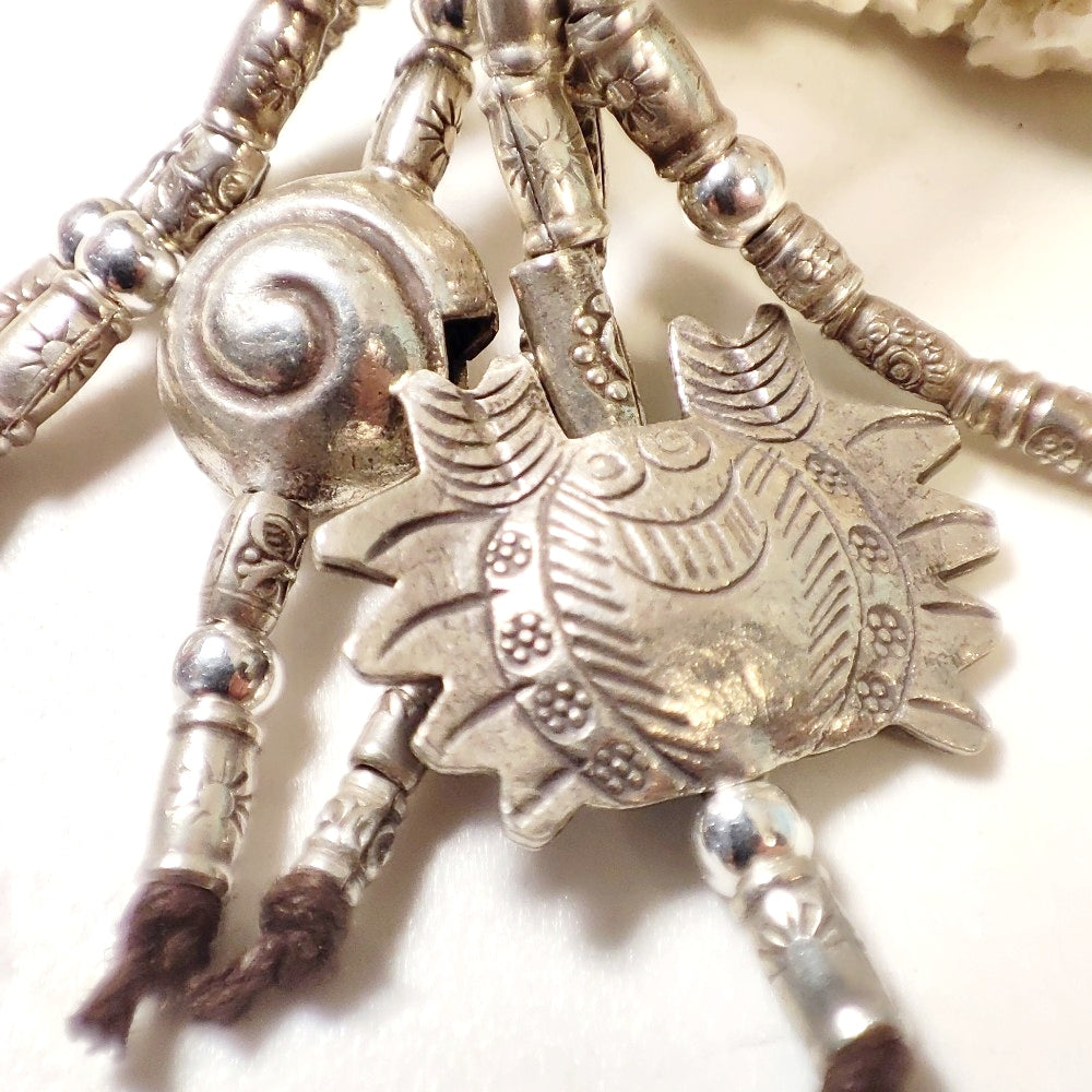 Collana etnica con PESCE in argento 925 - LARA
