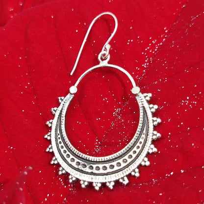 ORECCHINI etnici in argento 925 - HUNUMAN