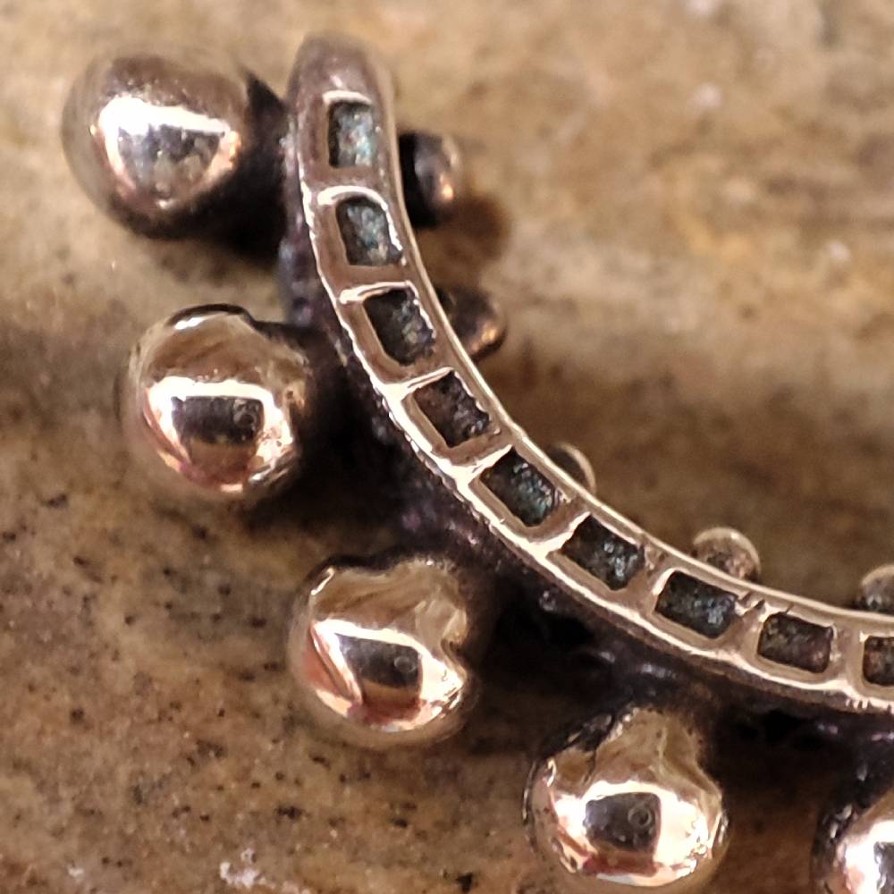 ORECCHINI etnici a spirale in argento 925 - NARENDRA