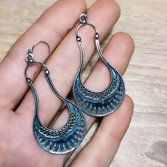 ORECCHINI etnici in argento 925 - JAMGAON