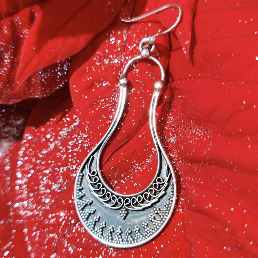 ORECCHINI etnici in argento 925 - JAMGAON