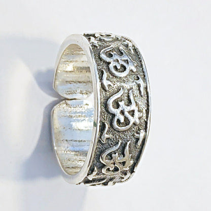 Anello OM argento fascia spessa