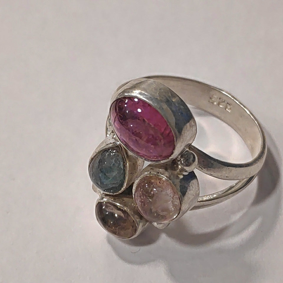 Anello Tormalina e argento cabouchon - DHURKOT