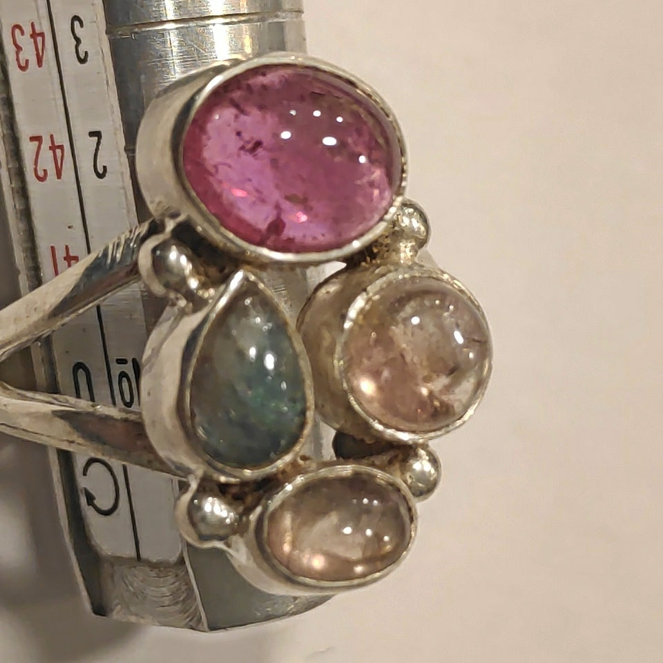 Anello Tormalina e argento cabouchon - DHURKOT