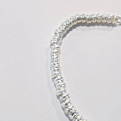 BRACCIALE ARGENTO a dischi martellati piccoli – immagine3