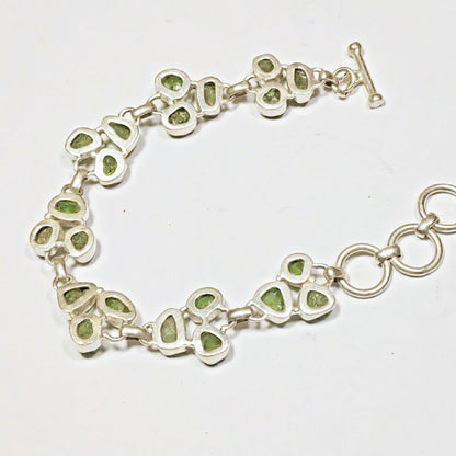 Bracciale argento 925 e peridoto naturale – immagine4