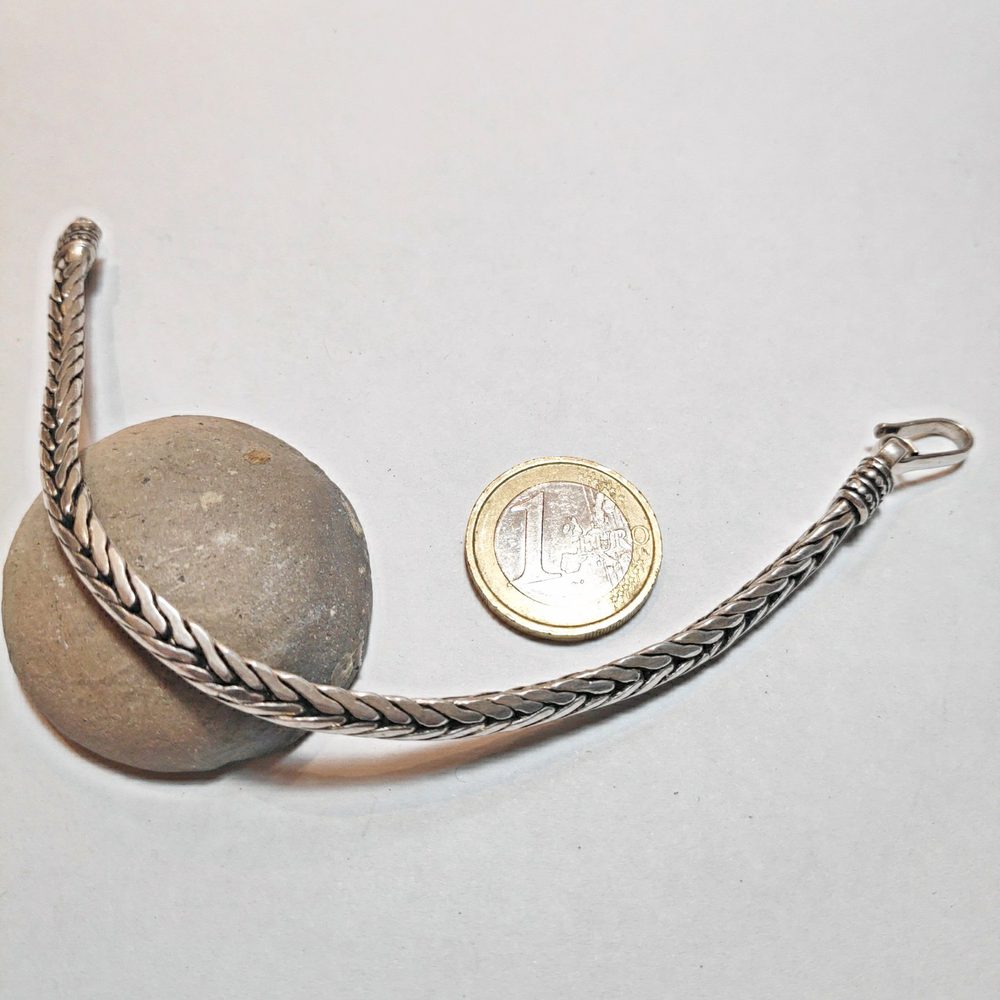 Bracciale Snake argento mezzo tondo - JUKENA