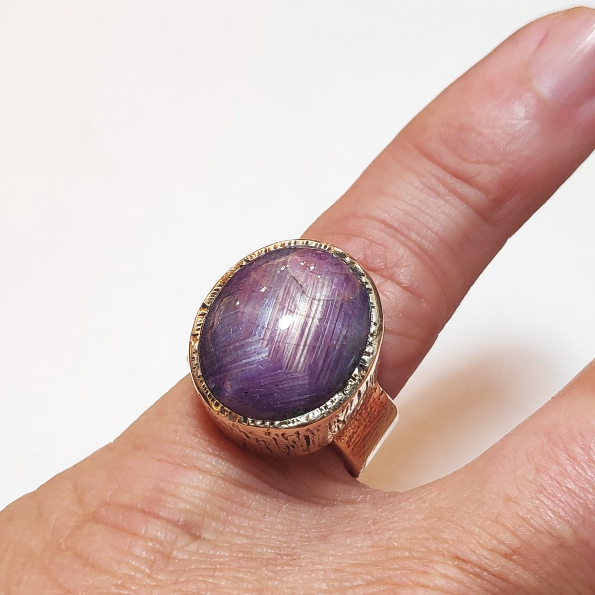 Anello rubino stellato - bronzeage1968 – immagine6