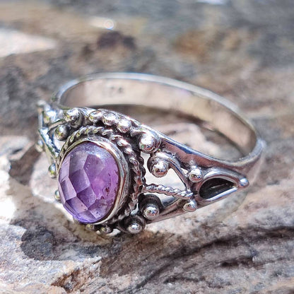 Anello LALITESH in argento 925 con pietra | GIOIELLI ETNICI